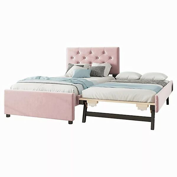 MODFU Polsterbett Funktionsbett,Einzelbett,Gästebett (Polsterbett, mit Roll günstig online kaufen