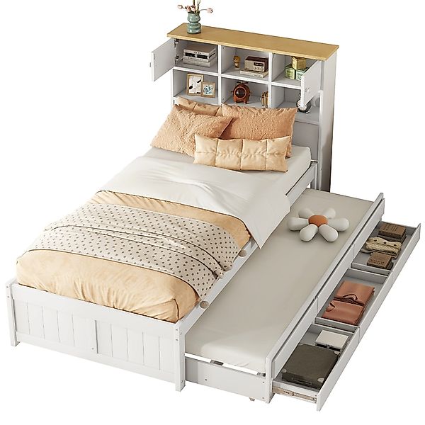 OKWISH Stauraumbett Funktionsbett mit mehreren Staufächern günstig online kaufen