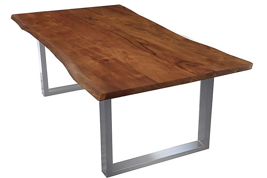 SAM® Baumkantentisch Quarto, Akazienholz, Baumkante, Metallgestell günstig online kaufen