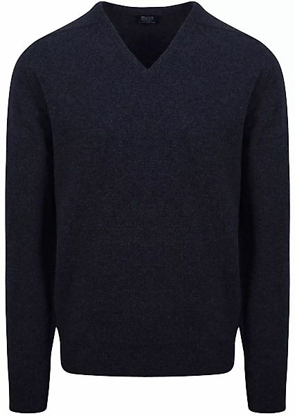 William Lockie Pullover Lambswool V Midnight Navy - Größe L günstig online kaufen