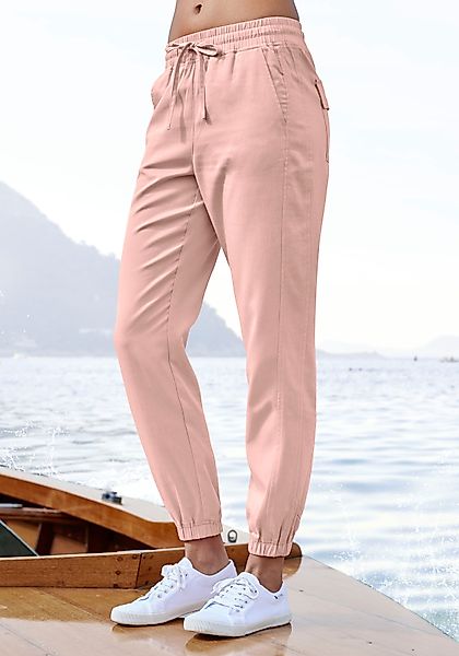 LASCANA Schlupfhose, aus Webware, leichte Stoffhose mit Taschen günstig online kaufen