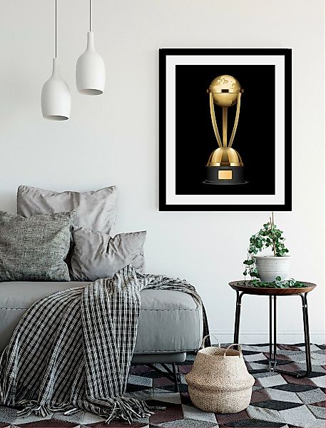 queence Bild »Pokal«, World-Art, HD Premium Poster-Druck inkl. Holzrahmen günstig online kaufen
