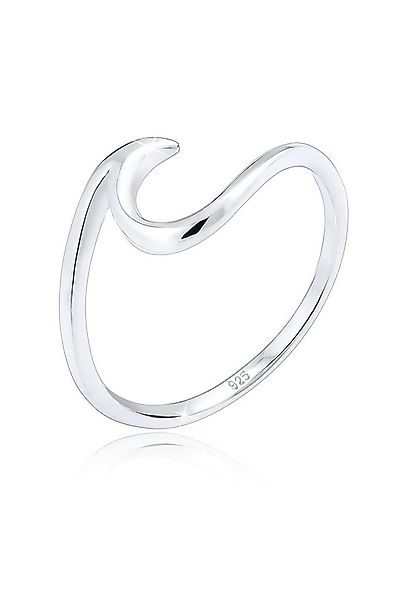 Elli Fingerring Wellen Wave Maritim Meer 925 Silber, Wellen günstig online kaufen