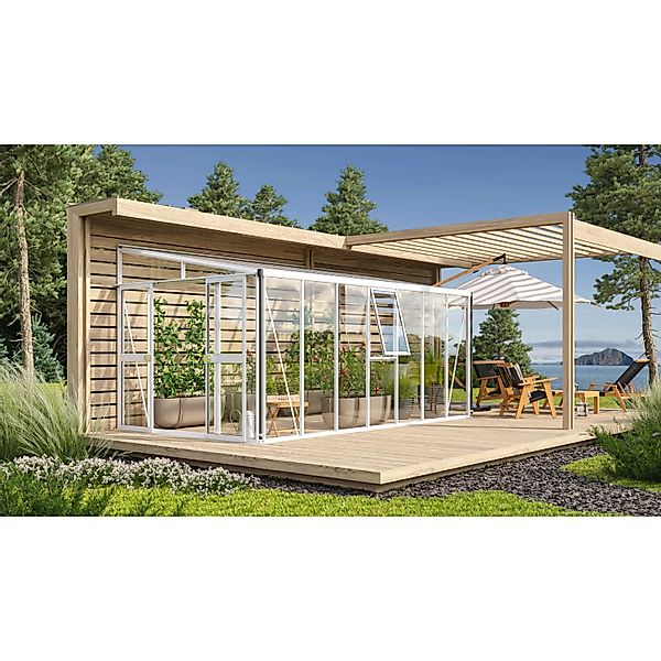 Vitavia Gewächshaus Athena 11900 Weiß 11,9 m² günstig online kaufen