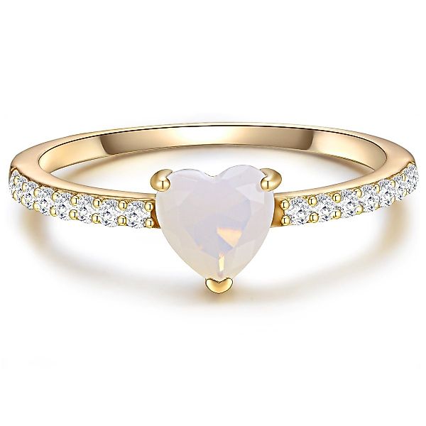 Glanzstücke München Silberring gelbgold, Ring Sterling günstig online kaufen