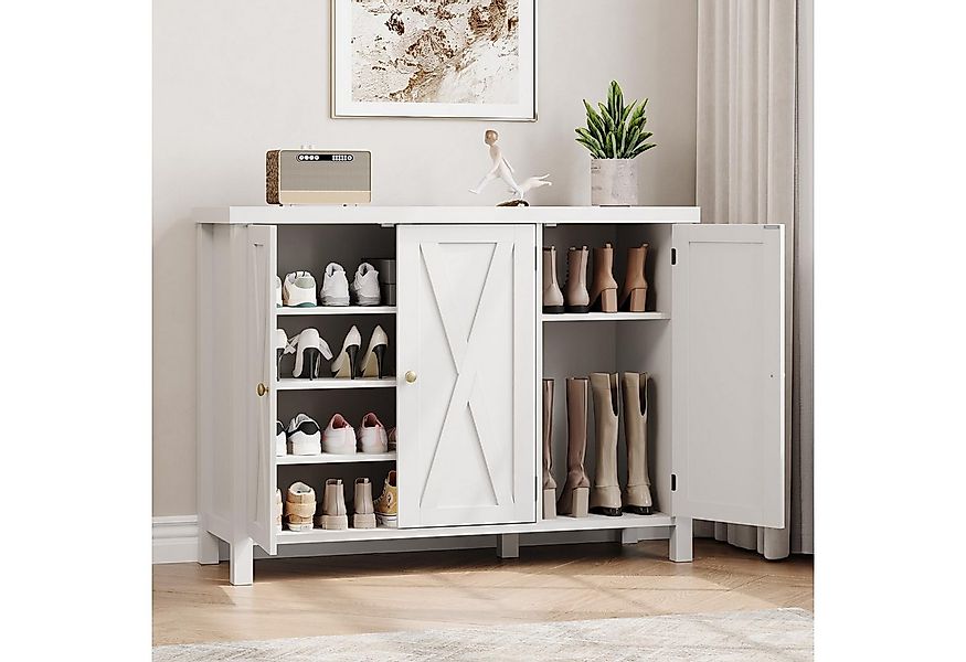 GarveeMore Schuhschrank Großer Schuhschrank mit 4 Ebenen günstig online kaufen