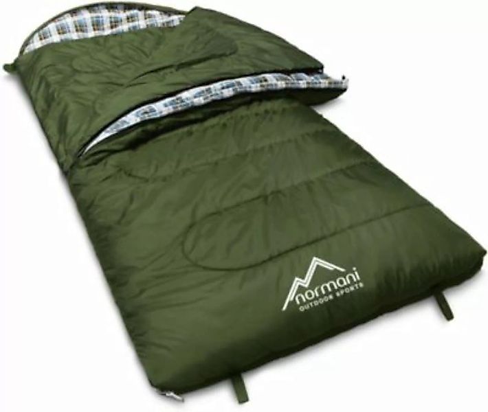 normani® 4-in-1 Schlafsack Antarctica Schlafsäcke oliv günstig online kaufen