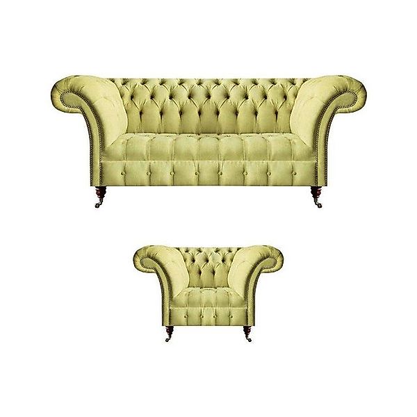 JVmoebel Chesterfield-Sofa Sofagarnitur Chester Textilsofa Sofa Couch Sitz günstig online kaufen