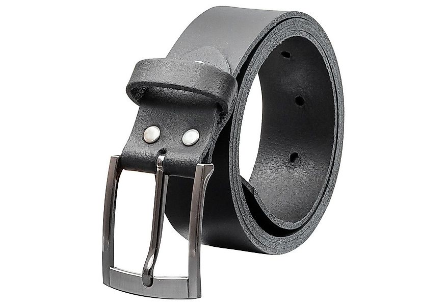 COLOGNEBELT Ledergürtel OM418-SL-Schwarz MADE IN GERMANY, Schwarz, Kürzbar, günstig online kaufen