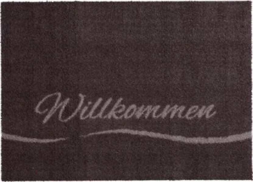 Erwin Müller "Fußmatte ""Willkommen""" anthrazit Gr. 40 x 100 günstig online kaufen