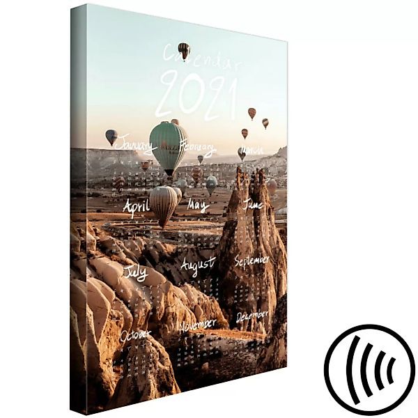 Leinwandbild Calendar 2021: Fabulous Trip (1 Part) Vertical XXL günstig online kaufen