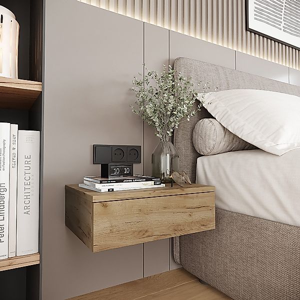 KOMTO Wandregal mit Schublade Monaco - günstig online kaufen