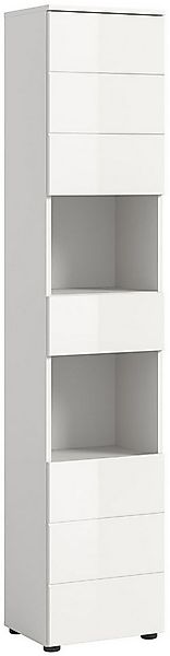 xonox.home Hochschrank Weiß Hochglanz Melamin Modern 38x190x34 cm günstig online kaufen