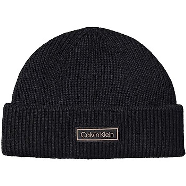 Calvin Klein Jeans  Mütze Patch Chunky Rib Cotton Docker B günstig online kaufen