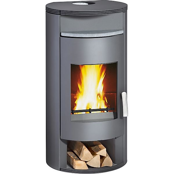 Wamsler Atlas Kaminofen Stahl Grau 8 kW günstig online kaufen