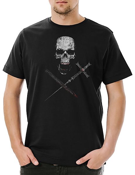 Urban Backwoods Print-Shirt Vampire Skull Herren günstig online kaufen