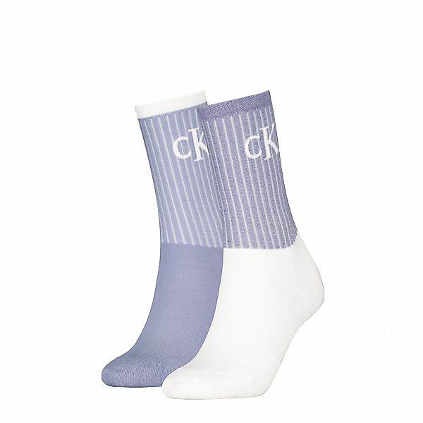 Calvin Klein Jeans Socken "CKJ WOMEN SOCK 2P GLOSSY RIB", (2 Paar), mit Log günstig online kaufen