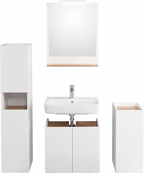 Saphir Badmöbel-Set »Quickset 947 4-teilig, Waschbeckenunterschrank mit Spi günstig online kaufen