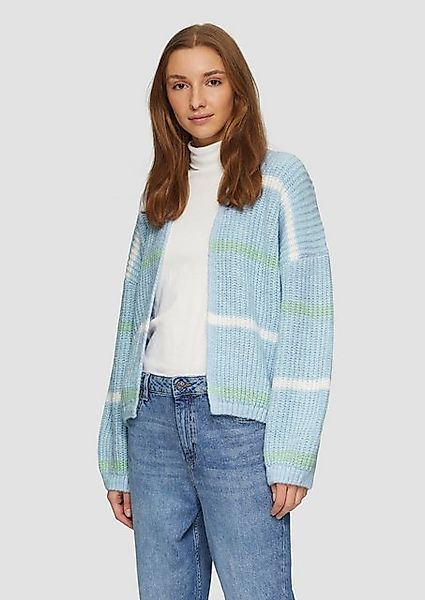 s.Oliver Strickjacke Kurzer Cardigan mit überschnittenen günstig online kaufen