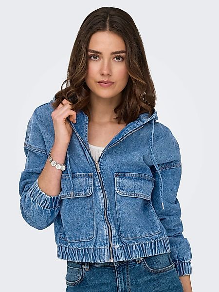 ONLY Jeansjacke "ONLKENZIE L/S DNM JACKET AKM", mit Kapuze günstig online kaufen
