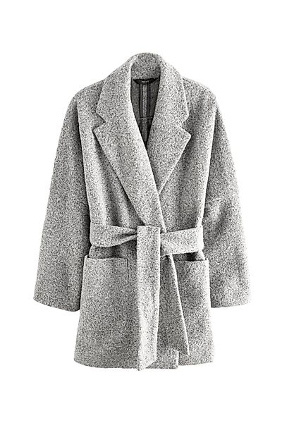 Next Wirkmantel Strickmantel mit Gürtel, Kurzgröße günstig online kaufen