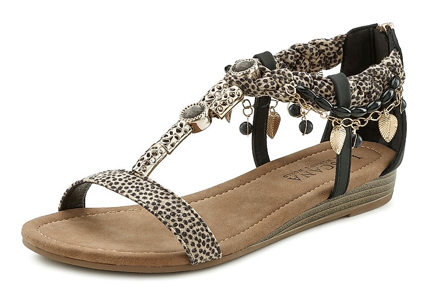 LASCANA Sandale "Sommerschuh", Sandalette, Sommerschuh im Festival-Look VEG günstig online kaufen