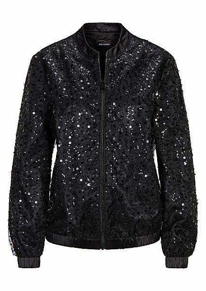 GOLDNER Kurzjacke "Eleganter Blouson mit Perlen und Pailletten" allover auf günstig online kaufen