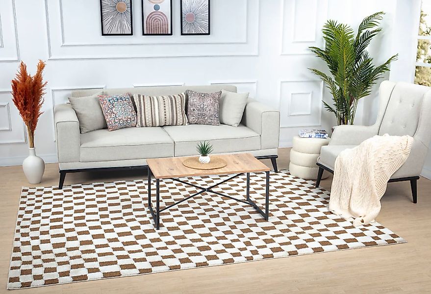 Livabliss Teppich "BARI" rechteckig 14 mm Höhe Skandi Design, Modern Boho K günstig online kaufen