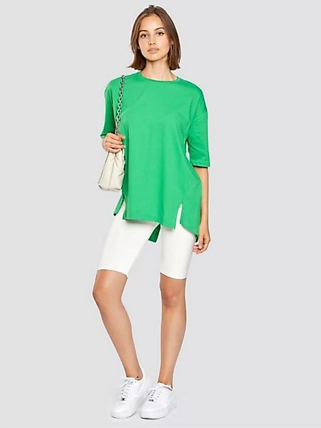 Freshlions T-Shirt Shirt mit Schlitzen grün M Ohne günstig online kaufen