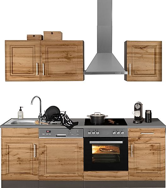 KOCHSTATION Küchenzeile KS-Stockholm, Breite 220 cm, günstig online kaufen