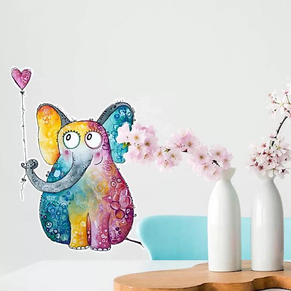 Wall-Art Wandtattoo "Elefant mit Herz Luftballon", (1 St.) günstig online kaufen
