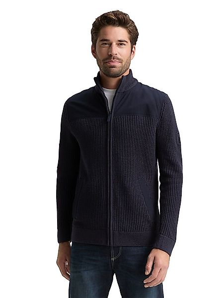 TOM TAILOR Strickjacke mit Logo Stickerei günstig online kaufen