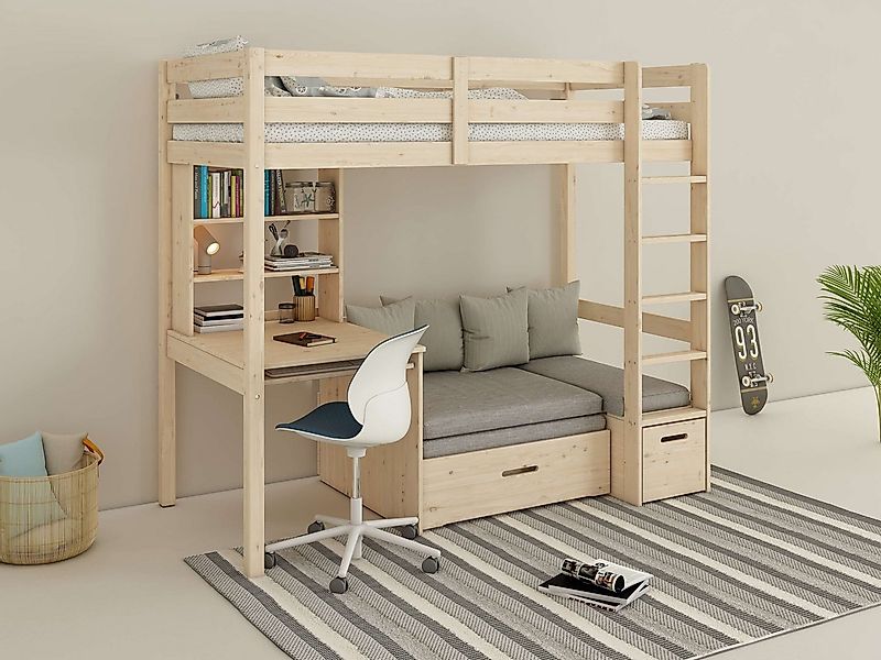 DS PRODUKT Etagenbett HENNE' TOPSELLER! Hochbett, Ideal für kleine Räume, 2 günstig online kaufen