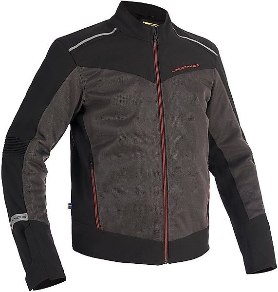 Lindstrands Motorradjacke Textile Jacket Delsbo Black Grey günstig online kaufen