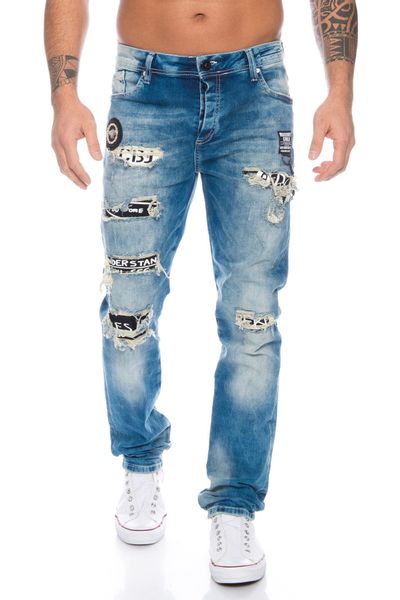 Cipo & Baxx Slim-fit-Jeans Herren Destroyed günstig online kaufen
