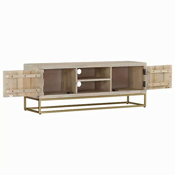 vidaXL TV-Schrank TV-Schrank 110x30x40 cm Gebleichtes Massivholz (1-St) günstig online kaufen