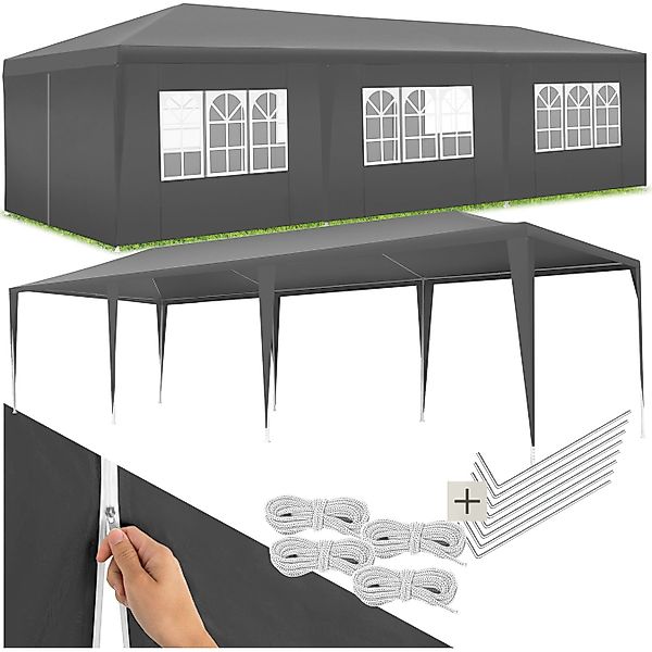 tectake Pavillon Miramas, mit 8 Seitenteilen, günstig online kaufen