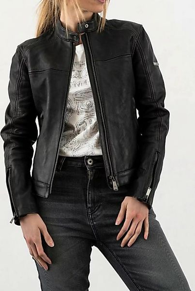 Rokker Motorradjacke Ginger Damen Motorrad Lederjacke günstig online kaufen