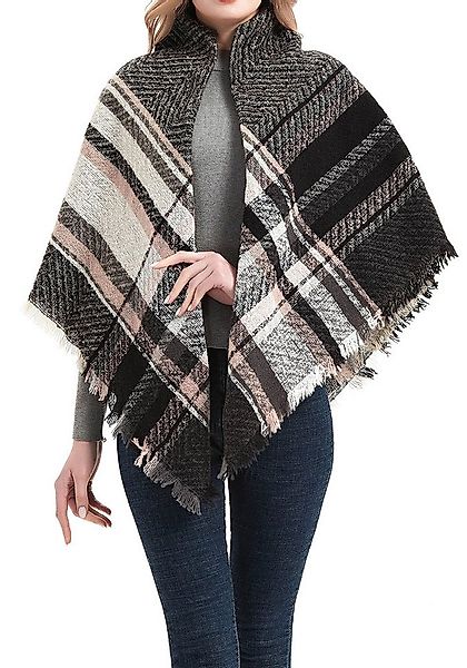 THE FASHION HOUSE Schal Damen Schal Winter Herbst kariert in Übergröße Deck günstig online kaufen