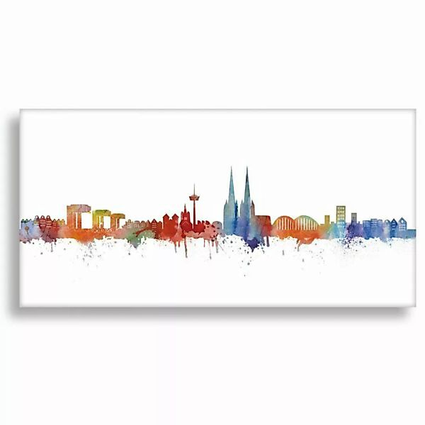 Skyline - Cologne - Light - Wandbilder Wohnzimmer günstig online kaufen