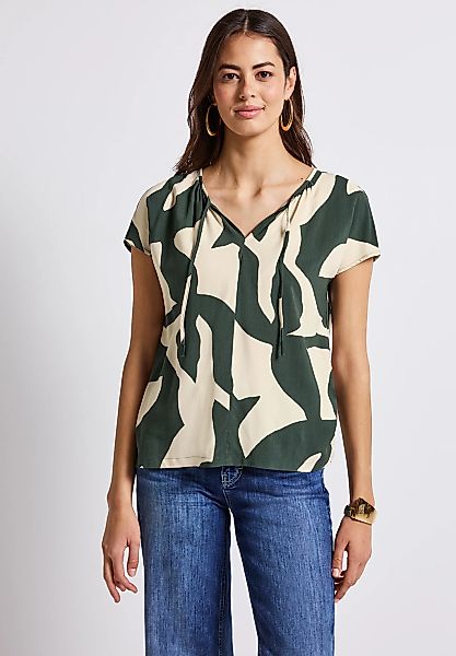 STREET ONE Print-Shirt, aus elastischem Materialmix günstig online kaufen