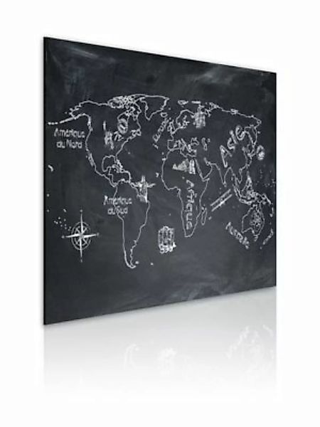 artgeist Wandbild Erdkundeunterricht (in französischer Sprache) weiß/grau G günstig online kaufen