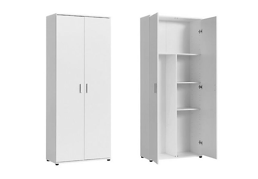 Home Collective Mehrzweckschrank 75 cm breit mit Einlegeböden 75x35x184 cm günstig online kaufen