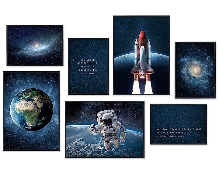 Hyggelig Home Poster, Weltall (Set, 7 günstig online kaufen