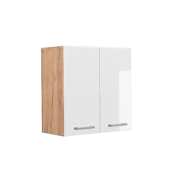 Vicco Hängeschrank R-Line Hängender Küchenschrank Weiß Hochglanz/Goldkraft günstig online kaufen