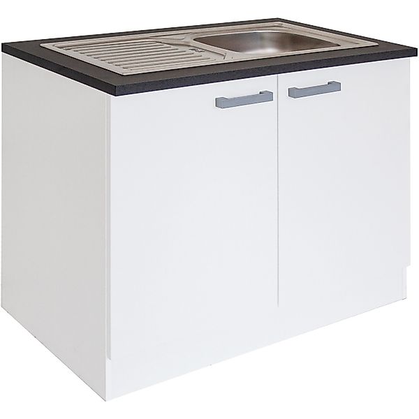 Optifit Küchen-Spülenunterschrank mit Einbauspüle Salo214 100cmx84,8cmx60cm günstig online kaufen