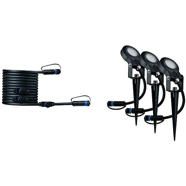 Paulmann Outdoor P&S Spot Sting Erg-Set Anthrazit IP67 3000K 3x6W 24V dimmb günstig online kaufen