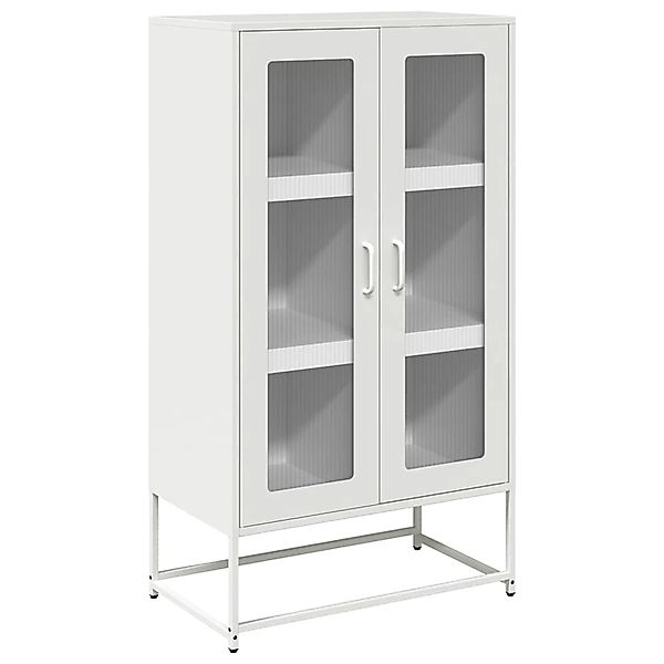 vidaXL Highboard Weiß 68x39x123 cm Stahl 853361 günstig online kaufen
