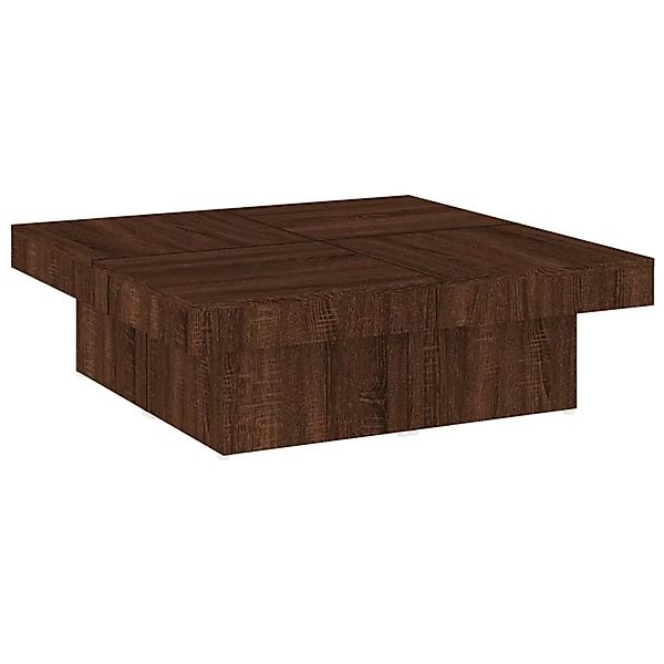 vidaXL Couchtisch Braun Eichen-Optik 90x90x28 cm Holzwerkstoff Modell 1 günstig online kaufen