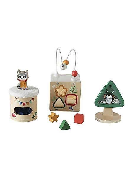 vertbaudet Lernspielzeug 3er-Set Baby Sensorik-Spielzeug aus Holz FSC®, 3er günstig online kaufen